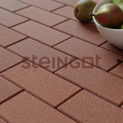 Steingot Тротуарная плитка Прямоугольник 200*100*60 Коричневый (верхний прокрас, минифаска) [На заказ]